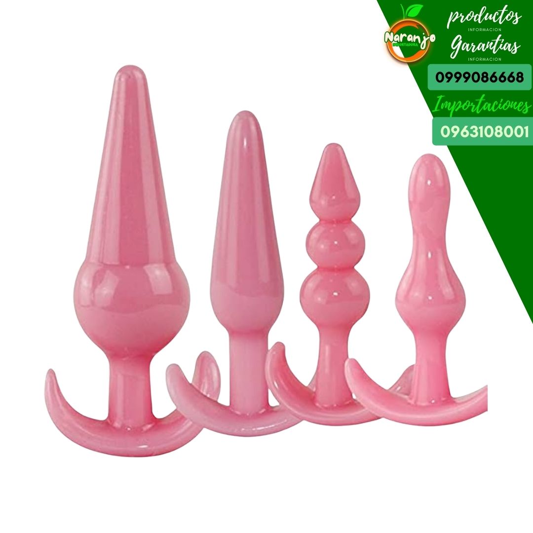Plug anal x 4 Rosa